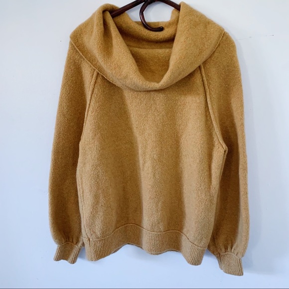 Free People Sweaters - Free People Mustard Yellow Cozy Knit Sweater